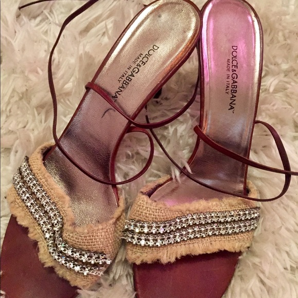 Dolce & Gabbana Swarovski slides*heels* sandals 40 - Picture 4 of 8